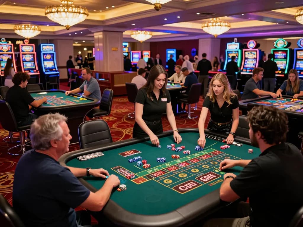 Experience thrilling gameplay at OK FUN casino with dynamic roulette action and engaging players.