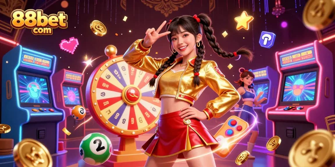 Experience the excitement at 88bet com with vibrant lottery balls and a fun gaming atmosphere.
