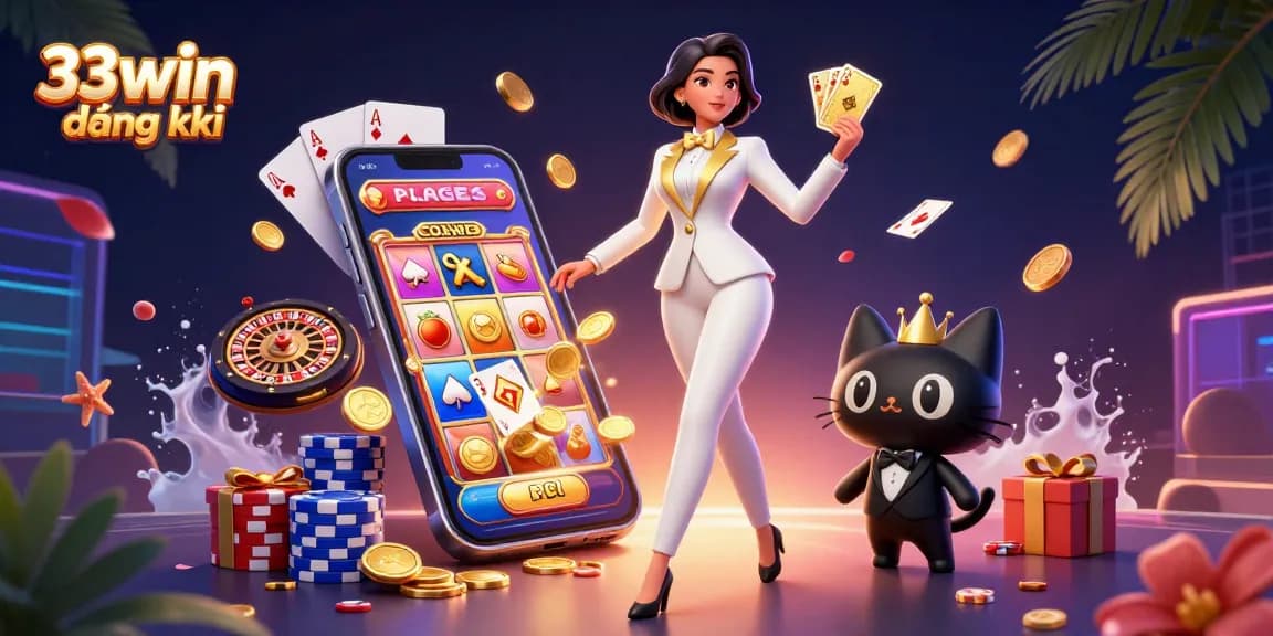 Experience thrilling gaming with 33win đăng ký, featuring vibrant casino elements and interactive play.