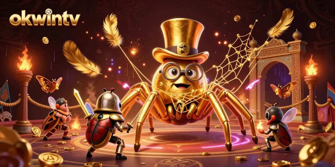 Experience okwintv with a thrilling 3D casino scene showcasing vibrant characters and dynamic gameplay elements.