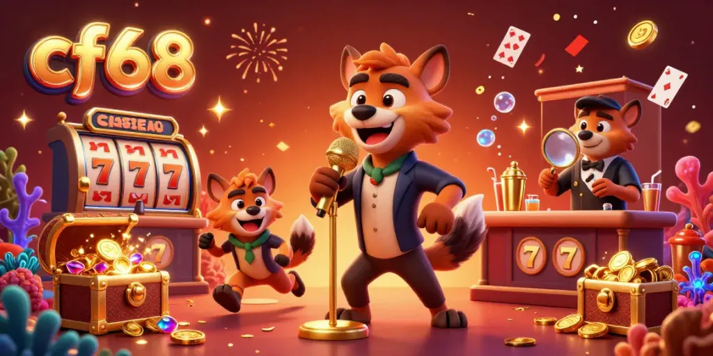 Interact with the lively comedy casino scene at cf68 where hyenas manage games and entertainment.
