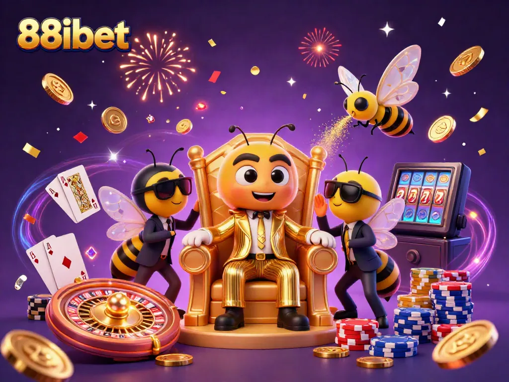 Experience thrilling action in 88ibet with a bumblebee mob boss and casino ambiance.