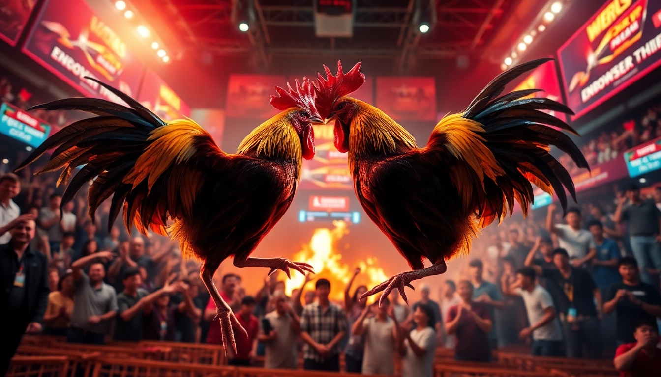 Experience the thrilling excitement of dagatructiep 1 live cockfighting with intense action and vibrant crowd atmosphere.