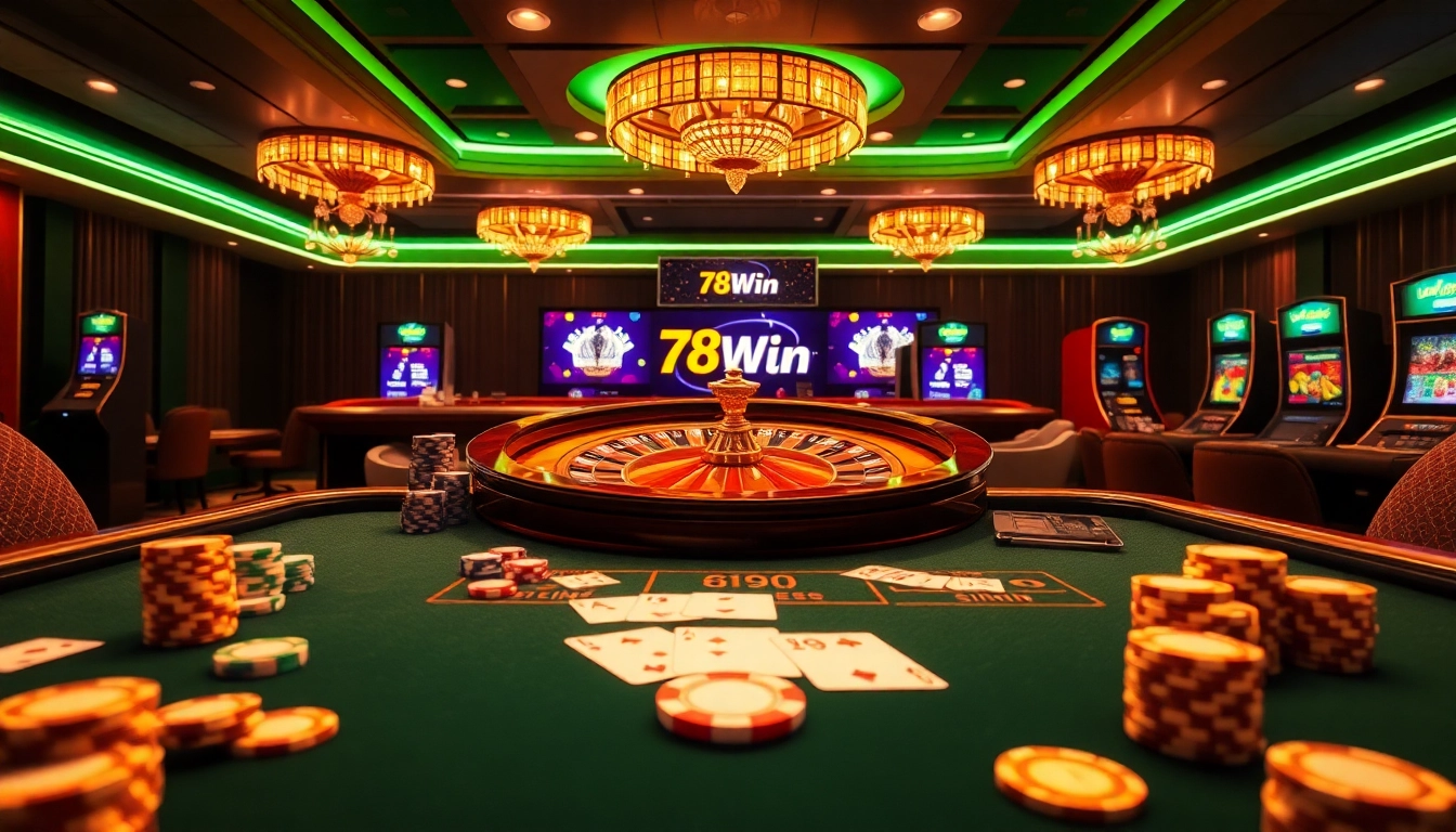 Experience thrilling gaming at 78Win's luxurious online casino with high-quality poker tables and exciting games.