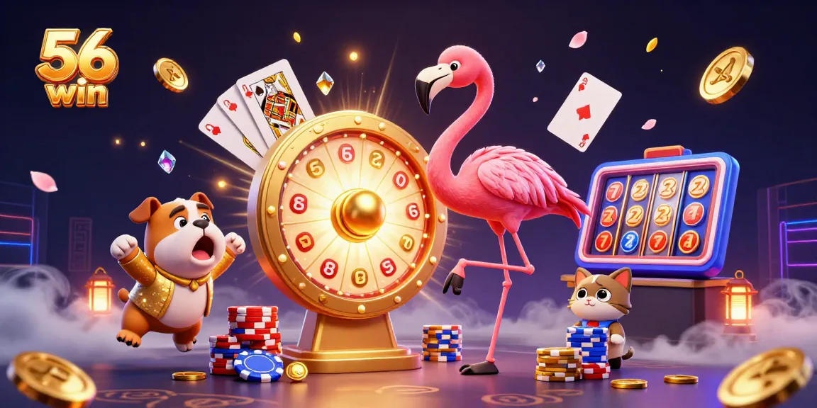 Experience 56 win excitement while spinning massive prizes and winning big!