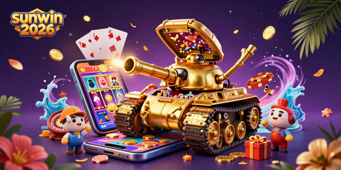 Experience sunwin 2026 with a thrilling casino in a golden beetle tank bursting with excitement.