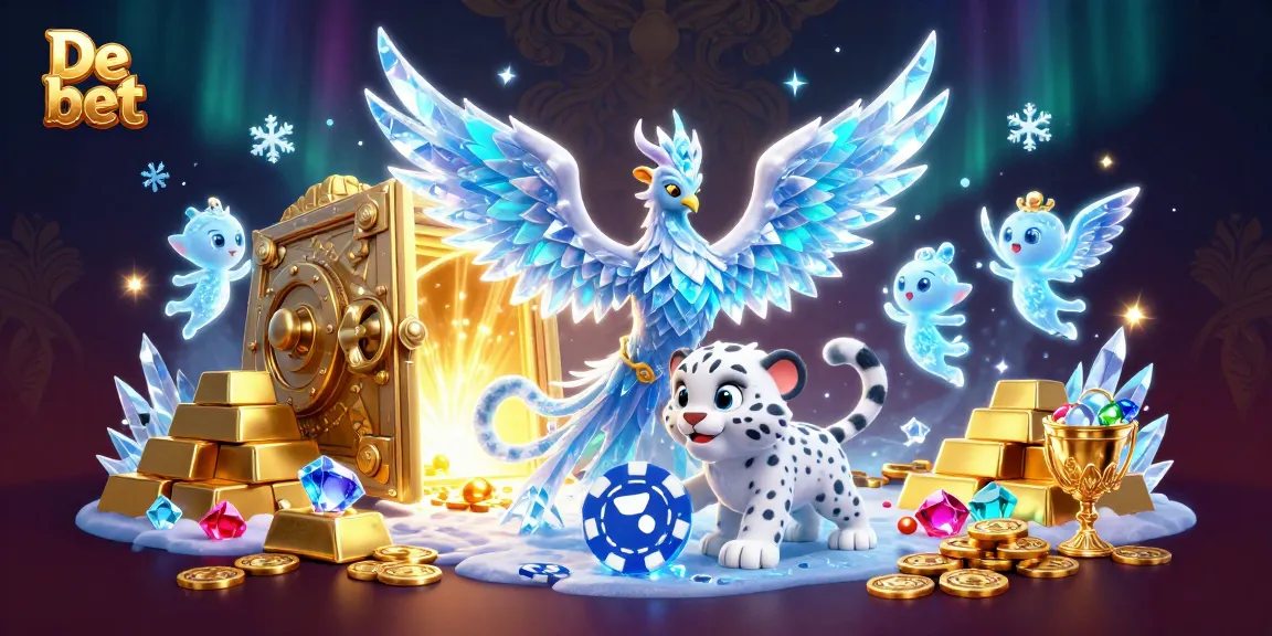 Experience the thrilling action at De bet casino with vibrant ice-themed games and dazzling treasures.