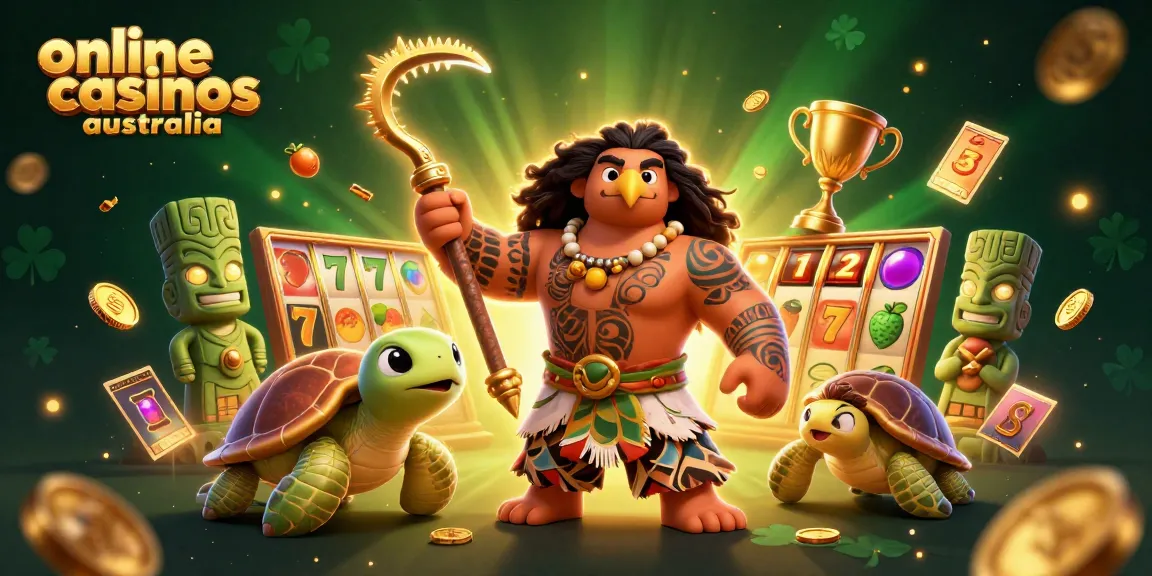 Engage in thrilling gameplay at online casinos Australia with vibrant 3D casino elements and colorful characters.
